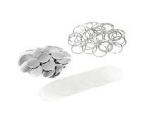 100pcs 58mm DIY Making Mini Tinplate Mirror Supplies Portable Pocket Mini Round Mirror For Button Badge Machine For Craft Production