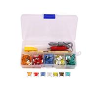 100Pcs 5A-30A Auto Car Truck Low Mini Blade Type Fuse Kit w/Clip Circuit Tester Pen Protected circuits