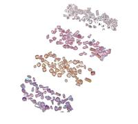 100pcs 5A Mini Sparkle White Ice Transparent Zircon Nail Accessories Cognac Mix Shapes Water Droplet Diamonds Nail Charms Four Colors