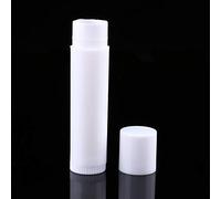 100PCS 5ml Clear Sturdy Black White Empty Round Plastic Lip Balm Tubes Containers for DIY Refillable Lip Gloss Tube Lipstick Containers