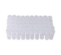 100pcs 5ml Volume Plastic Sample Bottles Small Storage Container Test Tube Vial Storage Container ,Bore Dia. 14mm,Height 40mm