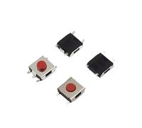 100pcs 6 * 6 * 2.5/2.7/3.1/3.1/3.7mm SMD Switch 5Pin Micr o Switch Push Button Switch Red 6x6 Tact Switch(4x4x2.7)
