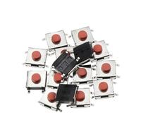 100PCS 6 * 6 * 3.1 mm Switch 4Pin Touch Switch Push Button Switches Red SMD Tact Switch 6x6x3.1mm