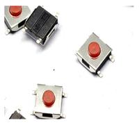 100pcs 6 * 6 * 3.1mm The patch 4pin Tactile Push Button Switch Red button Waterproof copper head cooker switch IDGTTLDF