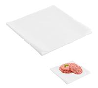 100Pcs 6" X 6" Unbleached Parchment Paper, Square Baking Paper Sheets Burger Patty Paper Nonstick Precut Square Baking Parchment for Seperating Patty Cookies Storing Foods Wrapping Candies