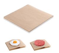 100Pcs 6" X 6" Unbleached Parchment Paper, Square Baking Paper Sheets Burger Patty Papers Nonstick Precut Square Baking Parchment for Seperating Patty Cookies Storing Foods Wrapping Candies(Brown)