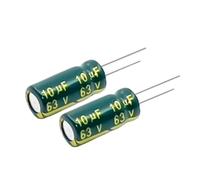 100PCS 63V10UF high-frequency low resistance electrolytic capacitor 5X11MM