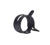 100pcs 65MN Manganese Steel Oxide-Black Treated Spring Hose Clamp Inner Dia 5mm-22mm High-Strength Elastic Steel Buckle Water Pipe Hoop(19mm 100Pcs)