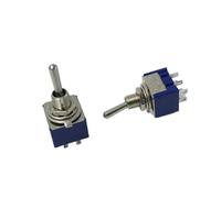100pcs 6mm 2Position 6Pins Toggle Switch 2A 5A 6A 250V Rocker Switch