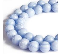 100pcs 6mm Blue Lace Agate Beads Natural Gemstone Beads Round Loose Beads for Crafting and Jewelry Making