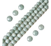 100pcs 6mm Burmese Jade Beads Natural Gemstone Beads Round Loose Beads for Jewelry Making
