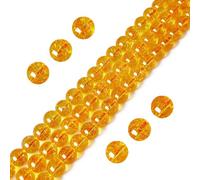 100pcs 6mm Citrine Beads Natural Gemstone Beads Round Loose Beads for Jewelry Making