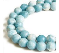 100pcs 6mm Larimar Beads Natural Gemstone Beads Round Loose Beads for Crafting and Jewelry Making