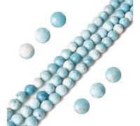 100pcs 6mm Larimar Beads Natural Gemstone Beads Round Loose Beads for Jewelry Making