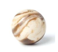 100Pcs 6mm Natural Australia Zebra Round Loose Gemstone Energy Healing Beads 1mm Hole DIY Smooth Beads for Bracelet Necklace Earrings Jewelry Making