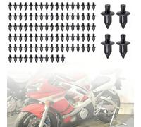 100pcs 6mm Plastic Rivets Fastener Clips Push Pin, Car-Styling Fairing Clips Plastic Rivet Motorcycle Fairing Car Trim Clips
