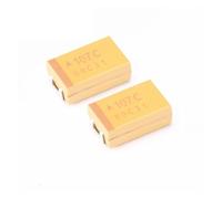100PCS 6V 6.3V 10V 16V 25V 35V 50V 10UF 22UF 33UF 47UF 100UF 220UF 330UF 470UF D Type SMD Tantalum Capacitor AUOQKQUT(16V 100UF D)