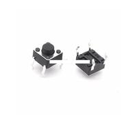 100Pcs 6x6x5mm 4pin Tactile Push Button Switch Momentary Tact 6 * 6 * 5mm DIP Through-Hole IDGTTLDF