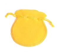 100pcs 7 * 8cm 9 * 12cm Velvet Bags Drawstring Pouch Calabash Jewelry Packing Wedding Xmas Party Sachet for Necklace, Earring, Bracelets(Yellow,9x12cm)