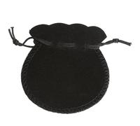 100pcs 7 * 8cm 9 * 12cm Velvet Bags Drawstring Pouch Calabash Jewelry Packing Wedding Xmas Party Sachet for Necklace, Earring, Bracelets(Black,9x12cm)
