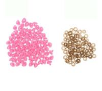 100pcs 7 * 9MM/8 * 10MM/10 * 11MM Crafts Triangle Noses for Dolls Toys for Bear Buttons DIY Safety Nose Accessories-Pink-10X11MM