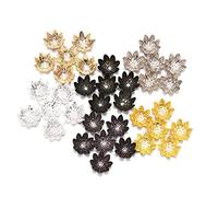 100pcs 8 Mm Flower Metal Loose Spacer Bead Caps Cone End Beads Cap for Diy Jewelry Finding Making