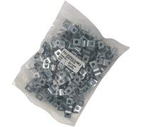 100pcs 8mm Full Saddle Clamps - Pipe Strap Hose Tube Tension Clip Metal BZP