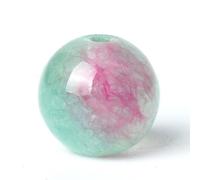 100Pcs 8mm Natural Green Red Jasper Round Loose Gemstone Energy Healing Beads 1mm Hole DIY Smooth Beads for Bracelet Necklace Earrings Jewelry Making