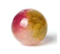 100Pcs 8mm Natural Rose Red Jasper Round Loose Gemstone Energy Healing Beads 1mm Hole DIY Smooth Beads for Bracelet Necklace Earrings Jewelry Making