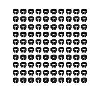 100PCS 8mm Pigeons Identification Leg Rings Plastic Poultry Leg Bands No Words Easy To Use Reusable For Pigeons Marking And Identification In Dovecots (Black)