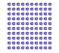 100PCS 8mm Pigeons Identification Leg Rings Plastic Poultry Leg Bands No Words Easy To Use Reusable For Pigeons Marking And Identification In Dovecots (Purple)