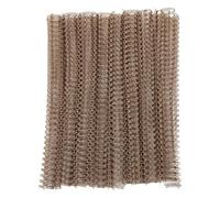 100pcs 9/16 Inch Spiral Double Loop Wire Binding Spines, 120 Sheet Capacity Twin Loop Binding Wires with Nylon Coating for A4 Documents, 3:1 Pitch 34 - Loop Comb Binding Rings Comp (Bronze)
