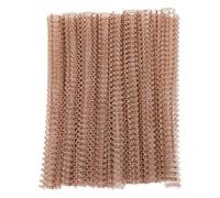 100pcs 916 inch Spiral Double Loop Wire Binding Spines - 120 Sheet Capacity, 3:1 Pitch, NylonCoated Metal Rings for A4 Document Binding (Rose Gold)