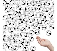 100pcs 925 Sterling Silver Beads & Spacers - Smooth Seamless Round Silver Beads for DIY Jewelry Making (2mm)
