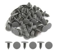 100Pcs 9mm Vehicle Door Bumper Push Rivets Clips Gray Beige Plastic Retainer Fasteners For Auto Car
