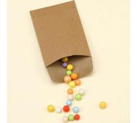 100PCS 9x13CM Brown Paper Bags Great for Custom Events and Organizing Small Items