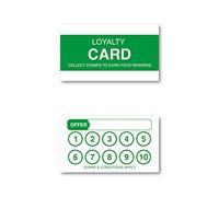 100PCS 9X5CM Loyalty Card, Loyalty Cards for Customers, Restaurants, Beauty Salon, Small Business Coffee Shop Loyalty Reward Cards. (100)