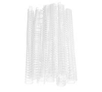 100PCS A4 Binding Wire, 1/2in Diameter Double Loop Wire Binding Spine, 34 - Loop 3:1 Pitch Nylon Coated Iron Twin Binding Wire for Reports Presentations with Professional (White)