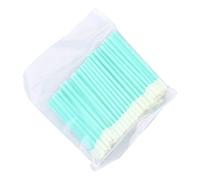 100PCS Accuracy Lens Cleansing Stakes with Polyurethane Spongiform Advice Dirt Complimentary Remainder Complimentary for Visual Fiber Interfaces and Circuit Board Breaks Fiber Visual Swabs