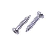 100Pcs Acoustic Electric Guitar Tuning Pegs Screws/Bass Guitar Machine Heads Mounting screws/Chrome Black Gold for Choose(Chrome)