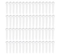 100pcs Acoustic Guitar Bridge Pins, Plastic White String Pegs | Fits Most Standard Bridge Slots, Easy Replacement Tool, for Acoustic Instruments, Compact White Accessory