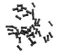 100Pcs Acrylic Bamboo Shape Joint Beads, Vintage Spacer Meaning Beads for DIY Jewelry Making, Smooth Surface Straight Hole for Bracelet Necklace Black 100pcs