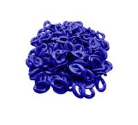 100Pcs Acrylic Plastic Linking Chain Rings 20x28mm Twist Chain Beads Quick Link Connectors for DIY Necklace Phone Bag Chain Jewelry Making Decorative Accessories - Dark Blue