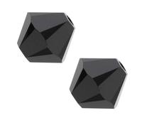 100pcs Adabele Austrian 5mm Faceted Loose Bicone Crystal Beads Jet BlackCompatible with Swarovski Crystals 5301/5328 SSB523