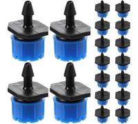 100pcs Adjustable Eight Hole Drip Irrigation Emitters Blue Plastic
