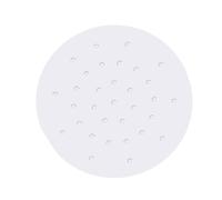 100PCS Air Fryer Liners Disposable 20cm, Round Perforated Parchment Paper for Air Fryer Unbleached Non-Stick, Air Fryer Paper Liners Oil-Proof Water-Proof for Microwave Oven, White