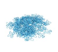 100PCS Airplane Paper Clips, Cute Blue Metal Paper Clips Set, Small Exquisite Bookmark Clips with Storage Box for Office School Notebook Party Invitation Cards