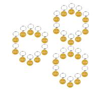 100pcs Aluminium Number Plate Tags 1-100 100-200 Key ID Label Chains Ring Metal for Office Classroom(100-200)