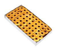 100Pcs Aluminum Bobbins Golden Lockstitch Sewing Machine Accessories for Industrial Use (272152A Slope)