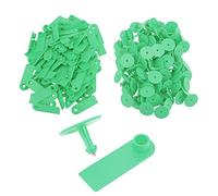 100PCS Animal Blank Ear Tags, Tpu Ear Tags Id Marker No Letters Livestock Identification Cards for Farm Goat Sheep Pig Livestock (green)